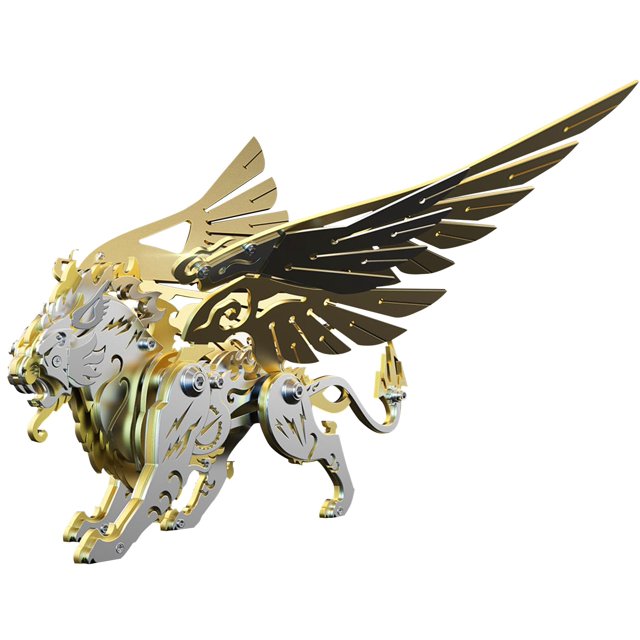 Rompecabezas de metal 3D para adultos Kits de modelos de metal 3D Rompecabezas mecánicos de acero de tigre blanco dorado 3D Adornos de acero inoxidable para adultos Decoración del hogar Arte Artesanía