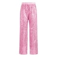 thumbnail image 3 of MSemis Kids Girls Boys Sparkle Sequins Disco Trousers Festival Costume Pink 6, 3 of 6