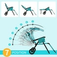thumbnail image 4 of ABORON Beach Cart Chairs with 8" Wheels, 2 in 1 Heavy Duty Beach Chair with Canopy Shade, Foldable Beach Lounge Chair with Integrated Wagon Pull Cart Combination, Perfect for Backyard, Pool or Picnic, 4 of 7
