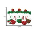 thumbnail image 6 of Personalized Family Christmas Ornament 2024 - Family of 5 Knit Winter Stocking Mitten Ornaments, 6 of 10