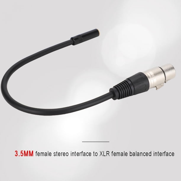 Cable Adaptador de aleación de Zinc de 35 Mm a XLR Interfaz Duradera y Equilibrada para Cámara Micrófono