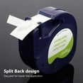 thumbnail image 4 of Aonomi Compatible Label Tape Replacement for DYMO Letratag Refills 91330 10697 Self-Adhesive Paper LT Tape for DYMO LetraTag Plus LT-100T LT-100H QX50 Label Maker, 1/2 Inch x 13 Feet (5 Pack), 4 of 10
