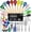 Multicolor, variant on Kaluns Kitchen Utensils Set, 50 Piece Silicone And Stainless Steel Cooking Utensils, Dishwasher Safe and Heat Resistant Kitchen Tools