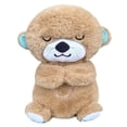thumbnail image 4 of New Breathing Bear Baby Soothing Otter Plush Doll Toy Baby Kids Soothing Music Sleeping Companion Sound and Light Doll Toy Gift, 4 of 5