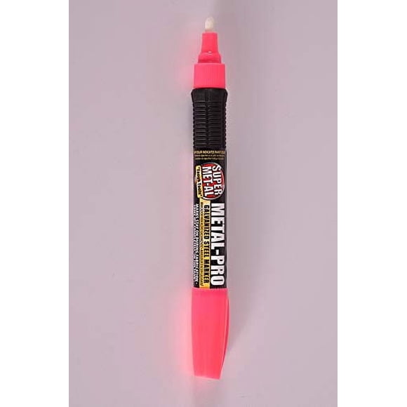 Super Met-Al Marqueur en Acier Galvanisé Métal-Pro (Rose) - Lot de 12