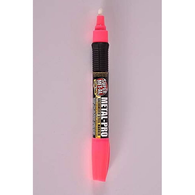 Super Met-Al Metal-Pro Galvanized Steel Marker (Pink) - 12 PACK
