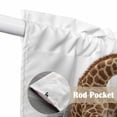 thumbnail image 4 of Swag Valance Curtains for Windows, Funny Giraffes Light Filtering Kitchen Curtains with Rod Pocket, Cute Art Fun Lovely Animals on Toilets Window Treatment Valances for Living Room, 36x45 - 2 PCS, 4 of 9