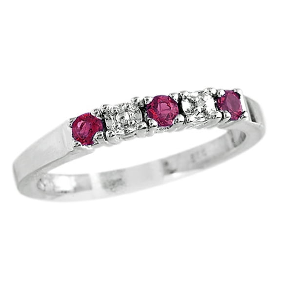 FJC Finejewelers 2.5mm Created Ruby Band / Ring