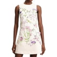 thumbnail image 1 of Vestido Tsukko Delicado Beige Bordado Floral Sin Mangas, 1 of 5