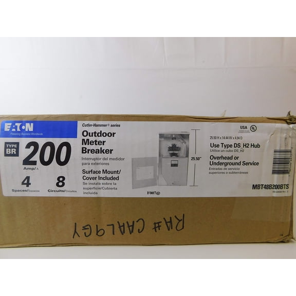 Cutler-Hammer MBT48B200BTS Meter Breaker 120/240 V 200 A 4-Space