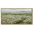 thumbnail image 4 of Drsoum Vintage Wall Art Rustic Meadow Sea of Wildflower Field Landscape Painting Retro Floral Scenery Farmhouse Kitchen Living Room Decor 8x16in Natural Framed, 4 of 8