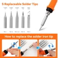 thumbnail image 3 of Kit de soldador BILIPLE, kit de pistola de soldar digital LED de 90 W, temperatura ajustable (180 °C, 3 of 8