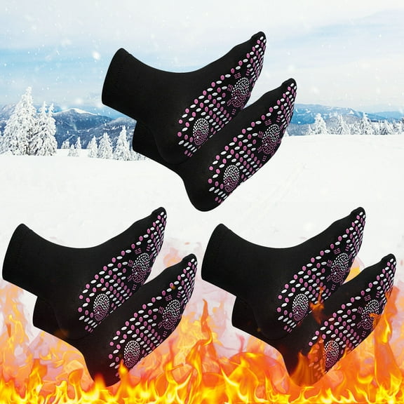 Tuscom Self Heating Socks for Men & Women, Cotton Thermal Winter Socks, Heated Warm Socks for Camping, Fishing, Cycling, Motorcycle