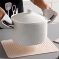 thumbnail image 3 of Table Mat Heat Resistant Silicone Wave Kitchen Pot Placemat Holder Reusable Hanging Cushion Bowl Cup Dining Room Desktop Pad, 3 of 9