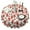 Strawberry Plants Fruit-2, variant on Strawberry Plants Fruit Light Pink Pattern Round Tablecloth 60"x60",Wrinkle Wipeable Table Cloth for Kitchen Dining Room Picnic Patio Party
