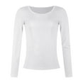 thumbnail image 5 of felwors Womens Summer Short Sleeve Tops Square Neck Ribbed Slim Fitted Shirts Casual Tee Tshirt White, M, 5 of 6