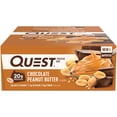 thumbnail image 5 of Quest Protein Bar, Chocolate Peanut Butter Flavored, 20g Protein, Gluten Free, 12 Count, 5 of 8