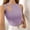 Purple, variant on USSUMA Womens Tank Tops Plus Size Tops for Women Women's Fashion Casual Solid one Shoulder Sleeveless T Shirt Pullover Tops Sale Womens Tops Solidcolor