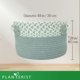 thumbnail image 5 of Planterist Cesta Organizadora Mediana Tejida – Algodón Lavable, Plegable y Portable – Multiusos 30x18.5 cm para Almacenaje, Decoración y Ropa Sucia (Ajijic), 5 of 9