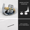 thumbnail image 5 of CLEARANCE! 55" Acrylic Free Standing Tub - Classic Oval Shape Soaking Tub, Adjustable Freestanding Bathtub with Integrated Slotted Overflow and Chrome Pop-up Drain Anti-clogging Gloss White, 5 of 9