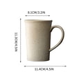 thumbnail image 3 of shyuyusa Ceramic Cup Simple Style Drinkware For Home Kitchen Office Desktop Coffee Tea Water Container Daily Use Supply, 3 of 6