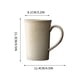 thumbnail image 3 of Taza de cerámica japonesa de 310 ml (10,5 oz) para café, ideal para uso doméstico (oro), 3 of 6