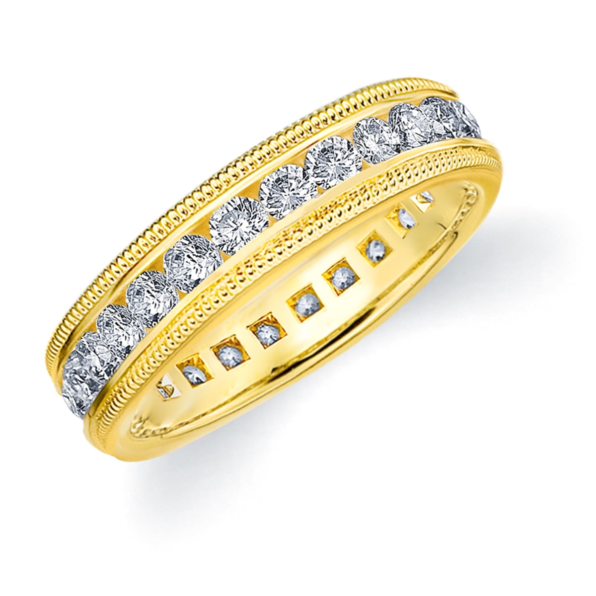 1.50 CT Diamond Eternity Wedding Band, 1.50 CT Diamond Eternity ...