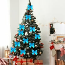 Upgraded 12PCS Bow Decorations 3D Coquette Bow Party Hanging Ornaments for Birthday Baby Shower Bachelorette Christmas Tree Wedding Party Indoor Ornament A