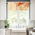 thumbnail image 3 of Fall Maple Leaves Window Valances Autumn Kitchen Short Curtains with Rod Pocket Valance Drapes Farmhouse Window Treatment for Bedroom Living Room 54" X 18", 3 of 6