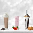 Milkshake Glasses SMALL Glass Cups for Smoothie, Sundae, Ice Cream