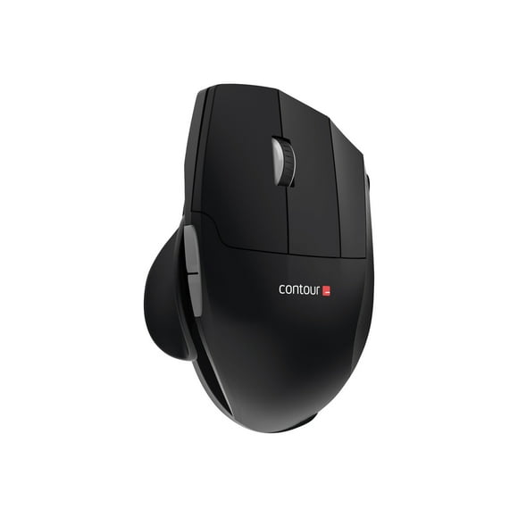 Contour Unimouse - Mouse - ergonomic - infrared - 7 buttons - wireless - 2.4 GHz - USB wireless receiver - slate