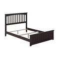 thumbnail image 2 of Mission Full Wood Foundation Bed with Matching Footboard in Espresso, 2 of 10
