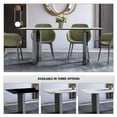 thumbnail image 6 of LeisureMod Astra Series Modern Rectangular 55” Dining Table with Sintered Stone Wide Top and Stainless-Steel Base in White Grey, 6 of 10