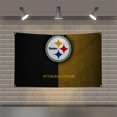 thumbnail image 2 of Bandera publicitaria Cerveza de los Pittsburgh Steelers Decoración de garaje Banderas y pancartas decorativas Decoraciones para exteriores Pavo en Fallout, 2 of 5