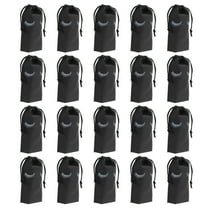 YSNOOWE 100Pcs Drawstring Pouch Black Lightweight for Toiletry Bag