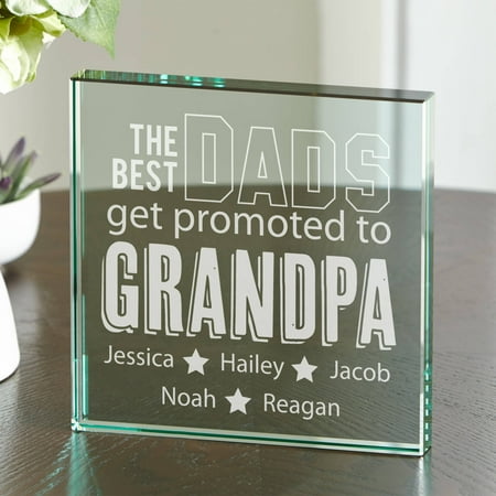 Personalized The Best Dads Get Promoted Keepsake (Best Way To Block Heat From Skylight)