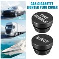 thumbnail image 2 of Unique Bargains Cigarette Lighter Plug Cover Dustproof Cigarette Lighter Socket Cover Cap Universal for Car Truck SUV with 12V Accessory plugs Black (Set of 2), 2 of 7