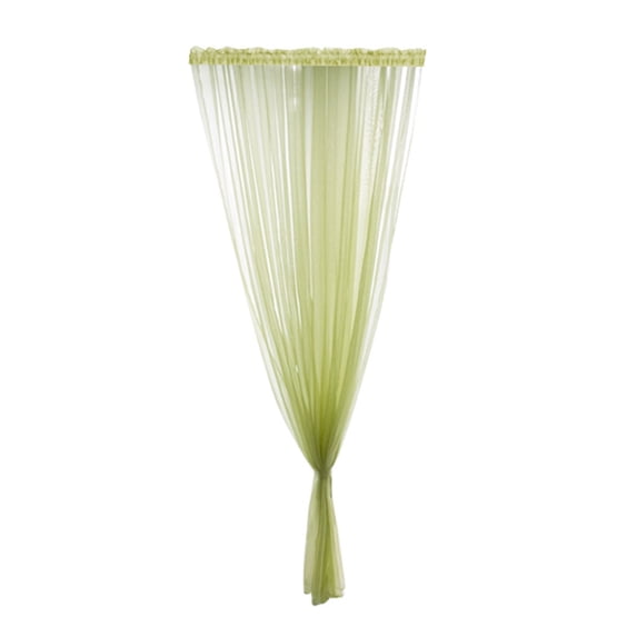 Cozival Colorful Voile Tulle Curtain Panel - Single Piece Rod Pocket Window Drape (200X100Cm) - Light Filtering & Sheer for Living Room - Adds Soft Privacy & Elegant Decor, Rod Pocket Window Drape