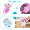 thumbnail image 5 of Electric Lint Remover, Rechargeable Sweater Shaver, Cordless Fabric Defuzzer with 3 Blades for Clothes Fuzz, Pills, Red, 5 of 9
