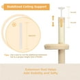 thumbnail image 3 of PAWZ Road 95-107" Adjustable Height Cat Tree Floor to Ceiling Cat Tower for Indoor Pet Cat toy Beige, 3 of 9