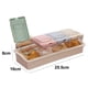 thumbnail image 2 of Caja y recipiente para condimentos transparentes con tapa y cuchara, botella y frasco para condimentos de 4 habitaciones, 2 of 6