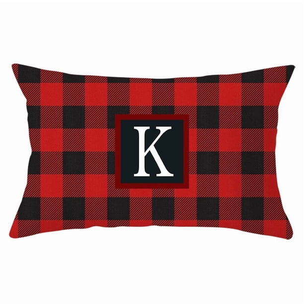 Funda de almohada navideña con diseño de muñeco sin rostro, gnomo enano, duende, enrejado, árbol de Navidad, copo de nieve, lino estampado, funda de almohada para sofá, funda de almohada de piel de me