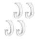 thumbnail image 4 of Ganchos de Soporte para barra de armario Strade Fareast Limited Soporte en forma de J, 4 of 8