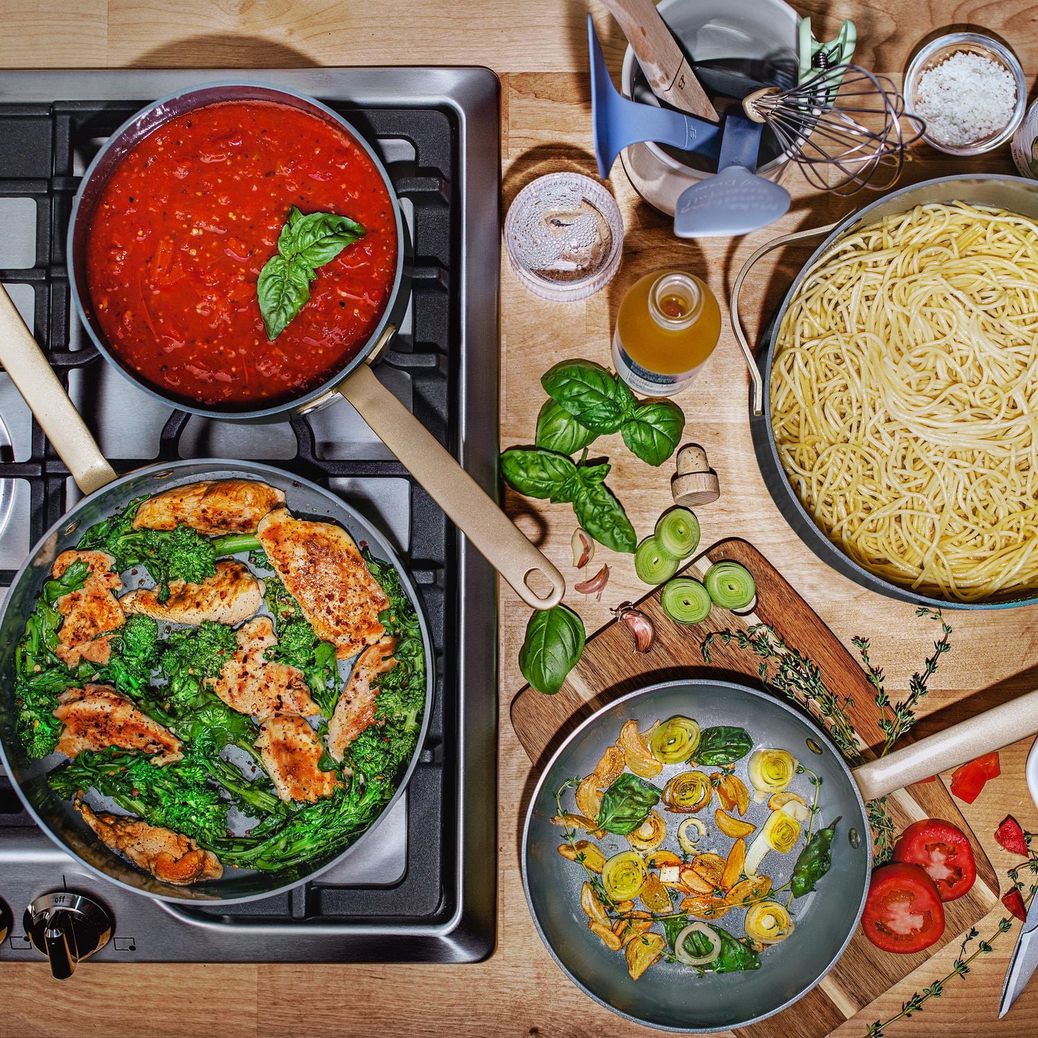 Beautiful by Drew Barrymore 12pc Ceramic Non-Stick Cookware Set