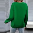 thumbnail image 5 of oqasdz Sweatshirt for Women Home Workout Long Sleeve O Neck Pullover Top with Letter Printed Holiday Durable Soft Casual Dailywear, 5 of 6