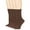 Brown, variant on Women's Bamboo Dress Socks - 4 Pack Medium - Thin Casual Crew Calf- Sock Size 9-11 Shoe Size 5-9 M Dark Navy