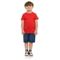 thumbnail image 5 of Cudlie 5-Pack Toddler Boys’ T-Shirts – Soft Cotton Tees for 12M to 4T – Solid Colors, Everyday Value, Soft and Comfy Basics for Play, Preschool & More - Active Pack, 5 of 11