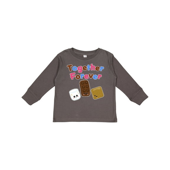 Inktastic Together Forever S'mores Boys or Girls Long Sleeve Toddler T-Shirt