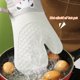 thumbnail image 4 of Guantes para horno de cocina - Guantes para horno/barbacoa resistentes al calor de doble capa de silicona y algodón, 4 of 5