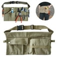 thumbnail image 2 of ​​LYINGF​​ Men's Canvas Half-Body Waist Apron for Outdoor Gardening - Thick Heavy-Duty Work Apron with Utility Pockets, Protective Half-Length Design for Landscaping and DIY Projects, 2 of 9